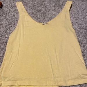 Yellow Cropped Tank